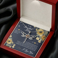 Load image into Gallery viewer, To My Bride Gifts, I Have A Dream, Dragonfly Necklace For Women, Wedding Day Thank You Ideas From Groom
