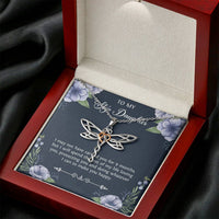 Load image into Gallery viewer, To My Stepdaughter Gifts, I May Not Have Carried You For 9 Months, Dragonfly Necklace For Women, Birthday Present Idea From Stepmom
