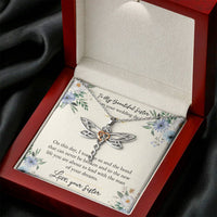 Load image into Gallery viewer, Bride Gifts, On This Day, Dragonfly Necklace For Women, Wedding Day Thank You Ideas From Sister
