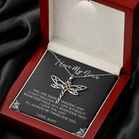 Load image into Gallery viewer, To My Niece  Gifts, You Are Simply Amazing, Dragonfly Necklace For Women, Birthday Present Idea From Aunt
