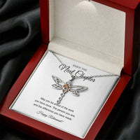 Load image into Gallery viewer, Retirement Gifts, Next Chapter, Happy Retirement Dragonfly Necklace For Women, Retirement Party Favor From Friends Coworkers
