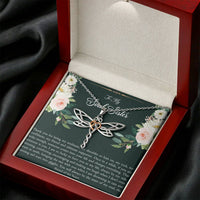 Load image into Gallery viewer, To My Best Friend Gifts, To My Soul Sister, Dragonfly Necklace For Women, Birthday Present Idea From Bestie

