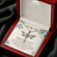 Load image into Gallery viewer, To My Niece Gifts, When Life Gets Hard And You Feel All Alone, Dragonfly Necklace For Women, Niece Birthday Present From Aunt
