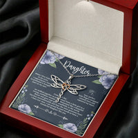 Load image into Gallery viewer, To My Daughter Gifts, When I First Held You In My Arms, Dragonfly Necklace For Women, Birthday Present Ideas From Mom Dad

