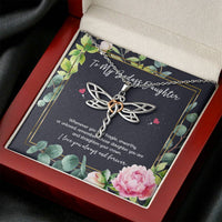 Load image into Gallery viewer, To My Badass Daughter Gifts, Whenever You Feel Fragile, Dragonfly Necklace For Women, Birthday Present Ideas From Mom Dad
