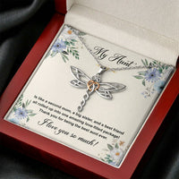 Load image into Gallery viewer, To My Aunt Gifts, Second Mom, Dragonfly Necklace For Women, Aunt Birthday Present From Niece Nephew
