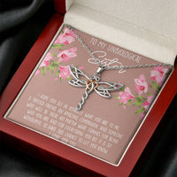 Load image into Gallery viewer, To My Best Friend Gifts, To My Unbiological Sister, Dragonfly Necklace For Women, Birthday Present Idea From Bestie
