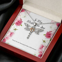 Load image into Gallery viewer, To My Mother-in-Law Gifts, Raising The Man Of My Dreams, Dragonfly Necklace For Women, Birthday Mothers Day Present From Daughter-in-law
