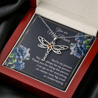 Load image into Gallery viewer, To My Girlfriend, You Are My Person, Dragonfly Necklace For Women, Anniversary Birthday Gifts From Boyfriend
