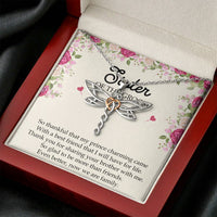 Load image into Gallery viewer, Sister Of The Groom Gifts, So Glad To Be More Than Friends, Dragonfly Necklace For Women, Wedding Day Thank You Ideas From Bride
