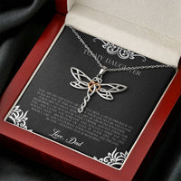 Load image into Gallery viewer, To My Daughter  Gifts, You Are My Greatest Gift, Dragonfly Necklace For Women, Birthday Present Idea From Dad
