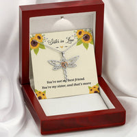 Load image into Gallery viewer, To My Sister-in-law Gifts, You&#39;re Not My Best Friend, Dragonfly Necklace For Women, Birthday Present Idea From Sister
