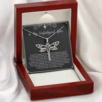 Load image into Gallery viewer, To My Unbiological Sister Gifts, My Soulmate, Dragonfly Necklace For Women, Birthday Present Idea From Sister-in-law
