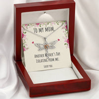 Load image into Gallery viewer, To My Mom Gifts, Another Mother&#39;s Day Isolating From Me, Dragonfly Necklace For Women, Birthday Present Idea From Daughter or Son
