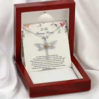Load image into Gallery viewer, Gift for Expecting Mom, Brand New Miracle, Mom to Be Dragonfly Necklace For Women, Pregnancy Gift For New Mother
