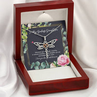 Load image into Gallery viewer, To My Badass Daughter Gifts, Whenever You Feel Fragile, Dragonfly Necklace For Women, Birthday Present Ideas From Mom Dad

