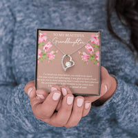 Load image into Gallery viewer, To My Granddaughter Gifts, I’ve Loved You Since Before, Forever Love Heart Necklace For Women, Birthday Present Idea From Grandma Grandpa
