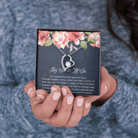 Load image into Gallery viewer, To My Sister Gifts, Big Sis and Lil Sis, Forever Love Heart Necklace For Women, Birthday Present Idea From Sister
