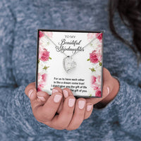 Load image into Gallery viewer, To My Stepdaughter Gifts, For Us To Have Each Other, Forever Love Heart Necklace For Women, Birthday Present Idea From Stepmom Stepdad
