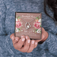 Load image into Gallery viewer, To My Mom Gifts, Thank You, Forever Love Heart Necklace For Women, Wedding Day Thank You Ideas From Daughter
