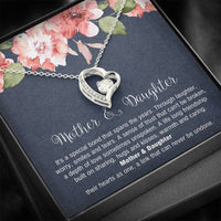 Load image into Gallery viewer, To My Mom Gifts, Mother and Daughter Bond, Forever Love Heart Necklace For Women, Birthday Mothers Day Present From Daughter
