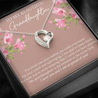 Load image into Gallery viewer, To My Granddaughter Gifts, I’ve Loved You Since Before, Forever Love Heart Necklace For Women, Birthday Present Idea From Grandma Grandpa
