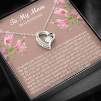 Load image into Gallery viewer, To My Mom Gifts, You Are Amazing, Forever Love Heart Necklace For Women, Birthday Present From Son Daughter
