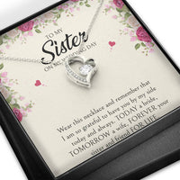 Load image into Gallery viewer, Sister of the Bride Gifts, I Am So Grateful To Have You, Forever Love Heart Necklace For Women, Wedding Day Thank You Ideas From Bride
