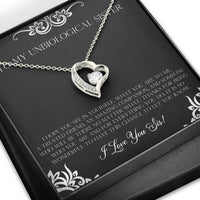 Load image into Gallery viewer, To My Unbiological Sister Gifts, I Hope You See in Yourself, Forever Love Heart Necklace For Women, Birthday Present Idea From Sister-in-law
