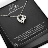 Load image into Gallery viewer, Mom Retirement Gifts, As You Retire, Happy Retirement Forever Love Heart Necklace For Women, Retirement Party Favor From Daughter Son
