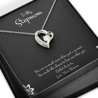 Load image into Gallery viewer, To My Stepmom Gifts, You Are More Than Just A Parent, Forever Love Heart Necklace For Women, Birthday Mothers Day Present From Stepson
