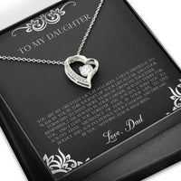 Load image into Gallery viewer, To My Daughter  Gifts, You Are My Greatest Gift, Forever Love Heart Necklace For Women, Birthday Present Idea From Dad

