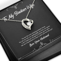 Load image into Gallery viewer, To My Badass Wife, You Are Our Rock, Forever Love Heart Necklace For Women, Anniversary Birthday Valentines Day Gifts From Husband
