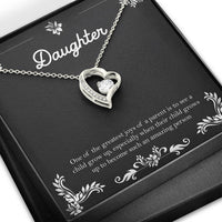 Load image into Gallery viewer, To My Daughter Gifts, One Of The Greatest Joys of a Parent, Forever Love Heart Necklace For Women, Birthday Present Ideas From Mom Dad
