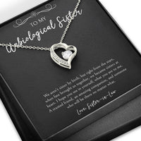 Load image into Gallery viewer, To My Unbiological Sister Gifts, A Trusted Friend, Forever Love Heart Necklace For Women, Birthday Present Idea From Sister-in-law
