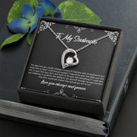 Load image into Gallery viewer, To My Soulmate, The Day I Met You, Forever Love Heart Necklace For Girlfriend, Anniversary Birthday Valentines Day Gifts From Boyfriend
