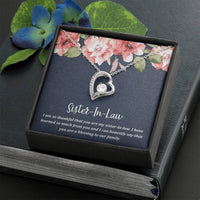 Load image into Gallery viewer, To My Sister-in-law Gifts, I Have Learned So Much from You, Forever Love Heart Necklace For Women, Birthday Present Idea From Sister

