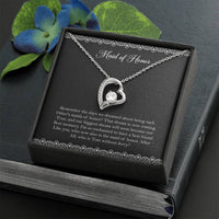 Load image into Gallery viewer, To My Maid Of Honor Gifts, Best Memory, Forever Love Heart Necklace For Women, Wedding Day Thank You Ideas From Bride
