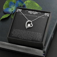 Load image into Gallery viewer, To My Daughter in Law Gifts, Thank You For The Love, Forever Love Heart Necklace For Women, Birthday Present Idea From Mother-in-law
