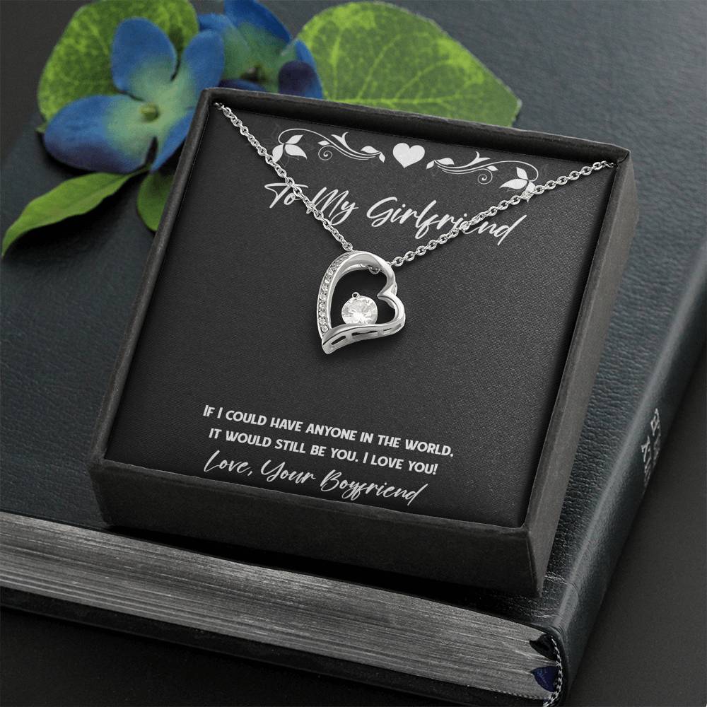 To My Girlfriend, It Would Still Be You, Forever Love Heart Necklace For Women, Anniversary Birthday Valentines Day Gifts From Boyfriend