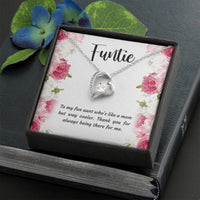 Load image into Gallery viewer, To My Aunt Gifts, Funtie, Forever Love Heart Necklace For Women, Aunt Birthday Present From Niece Nephew
