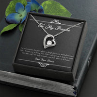 Load image into Gallery viewer, To My Fiancée, I Am Lucky To Cross Your Path, Forever Love Heart Necklace For Women, Anniversary Birthday Valentines Day Gifts From Fiancé
