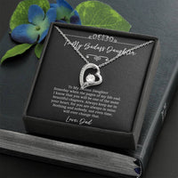 Load image into Gallery viewer, To My Badass Daughter Gifts, Someday When The Pages of My Life End, Forever Love Heart Necklace For Women, Birthday Present Idea From Dad
