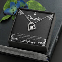 Load image into Gallery viewer, To My Daughter Gifts, One Of The Greatest Joys of a Parent, Forever Love Heart Necklace For Women, Birthday Present Ideas From Mom Dad
