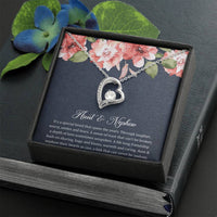 Load image into Gallery viewer, To My Aunt Gifts, Aunt and Nephew Bond, Forever Love Heart Necklace For Women, Aunt Birthday Present From Nephew
