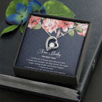 Load image into Gallery viewer, Gift for Expecting Mom, New Baby, Mom to Be Forever Love Heart Necklace For Women, Pregnancy Gift For New Mother
