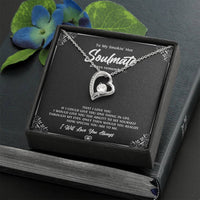 Load image into Gallery viewer, To My Soulmate, Smokin Hot Soulmate, Forever Love Heart Necklace For Girlfriend, Anniversary Birthday Valentines Day Gifts From Boyfriend
