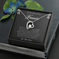 Load image into Gallery viewer, To My Fiancée, I&#39;ll Love You Forever, Forever Love Heart Necklace For Women, Anniversary Birthday Valentines Day Gifts From Fiancé
