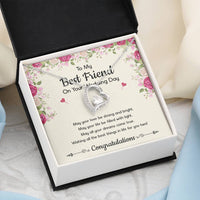 Load image into Gallery viewer, Bride Gifts, May Your Love Be Strong And Bright, Forever Love Heart Necklace For Women, Wedding Day Thank You Ideas From Best Friend
