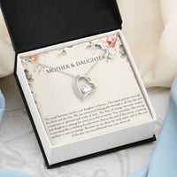 Load image into Gallery viewer, To My Daughter Gifts, Mother and Daughter Bond, Forever Love Heart Necklace For Women, Birthday Present Idea From Mom
